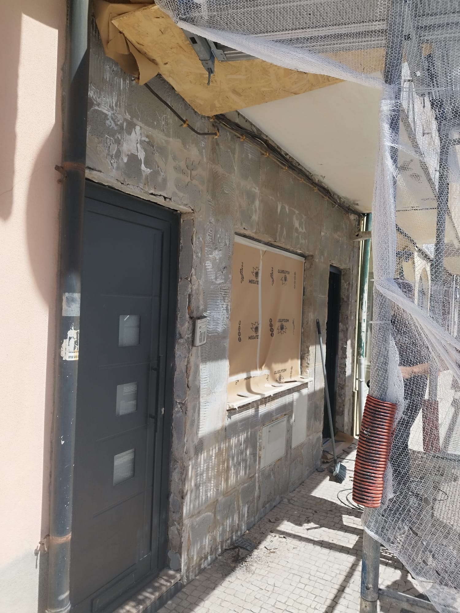 Preparação de fachada para revestimento